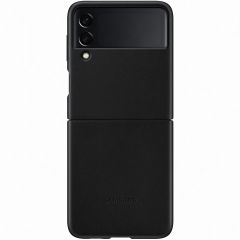 Samsung Leather Backcover für das Galaxy Z Flip 3 - Schwarz