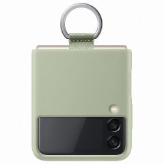 Samsung Original Silikon Cover Ring für das Galaxy Z Flip 3 - Olive Green
