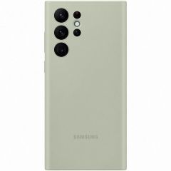 Samsung Original Silikon Cover für das Galaxy S22 Ultra - Olive Green