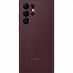 Samsung Clear View Cover für das Galaxy S22 Ultra - Burgundy