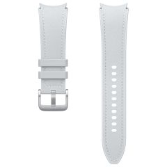 Samsung Original Hybrid Leather Band M/L für das Galaxy Watch 6 / 6 Classic / 5 / 5 Pro - Silver