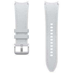 Samsung Original Hybrid Vegan Leather Band S/M für das Galaxy Watch 6 / 6 Classic / 5 / 5 Pro - Silver