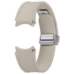 Samsung Original D-Buckle Hybrid-Lederband normal S/M für das Galaxy Watch 6 / 6 Classic / 5 / 5 Pro - Etoupe