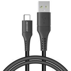 Accezz USB-C auf USB-Kabel für das OnePlus Nord 2 - 1 m - Schwarz