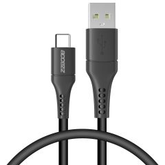 Accezz USB-C auf USB-Kabel für das iPhone 15 - 0,2 m - Schwarz