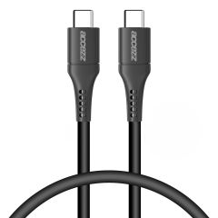 Accezz USB-C auf USB-C Kabel für das OnePlus Nord 2 - 0,2 m - Schwarz
