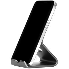Accezz Handyhalterung für den Schreibtisch für das iPhone 15 - Tablethalter für den Schreibtisch - Premium - Aluminium - Grau