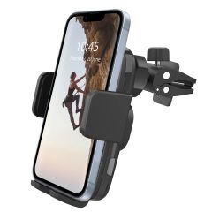 Accezz ﻿Handyhalterung Auto für das iPhone 15 Pro - Kabelloses Ladegerät - Lüftungsgitter - Schwarz