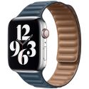 Apple Leather Link für die Apple Watch Series 1-9 / SE / Ultra (2) - 42/44/45/49mm - Große M/L - Baltic Blue