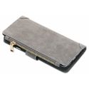 Luxuriöse Portemonnaie-Klapphülle Grau für das iPhone Xr