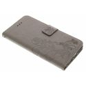 Kleeblumen Klapphülle Grau für iPhone 8 Plus / 7 Plus