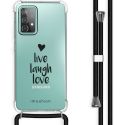 iMoshion Design Hülle mit Band für das Samsung Galaxy A52(s) (5G/4G) - Live Laugh Love
