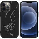 iMoshion Design Hülle für das iPhone 13 Pro - Holding Hands Black