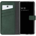 Selencia Echtleder Klapphülle für das Samsung Galaxy A32 (4G) - Grün