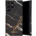 Selencia Maya Fashion Backcover für das Samsung Galaxy S22 Ultra - Marble Black