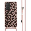 iMoshion Silikonhülle design mit Band für das Samsung Galaxy A53 - Animal Pink