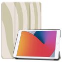 iMoshion Design Trifold Klapphülle für das iPad 9 (2021) 10.2 Zoll / iPad 8 (2020) 10.2 Zoll / iPad 7 (2019) 10.2 Zoll - Retro Green