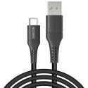 Accezz USB-C auf USB-Kabel für das Samsung Galaxy S22 - 2 m - Schwarz