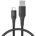 Accezz USB-C auf USB-Kabel für das Samsung Galaxy A51 - 0,2 m - Schwarz