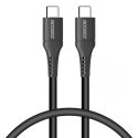 Accezz USB-C auf USB-C Kabel für das Samsung Galaxy A40 - 0,2 m - Schwarz