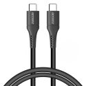 Accezz USB-C auf USB-C-Kabel für das Samsung Galaxy A14 (4G) - 1 m - Schwarz
