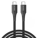 Accezz USB-C auf USB-C-Kabel für das Samsung Galaxy A41 - 2 m - Schwarz