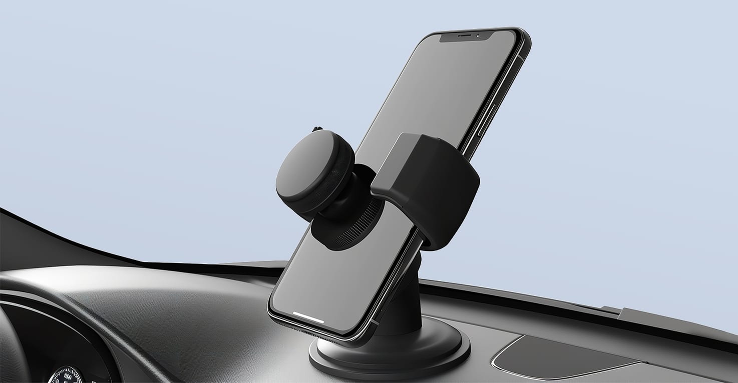Wo befestigt man eine Handyhalterung im Auto?