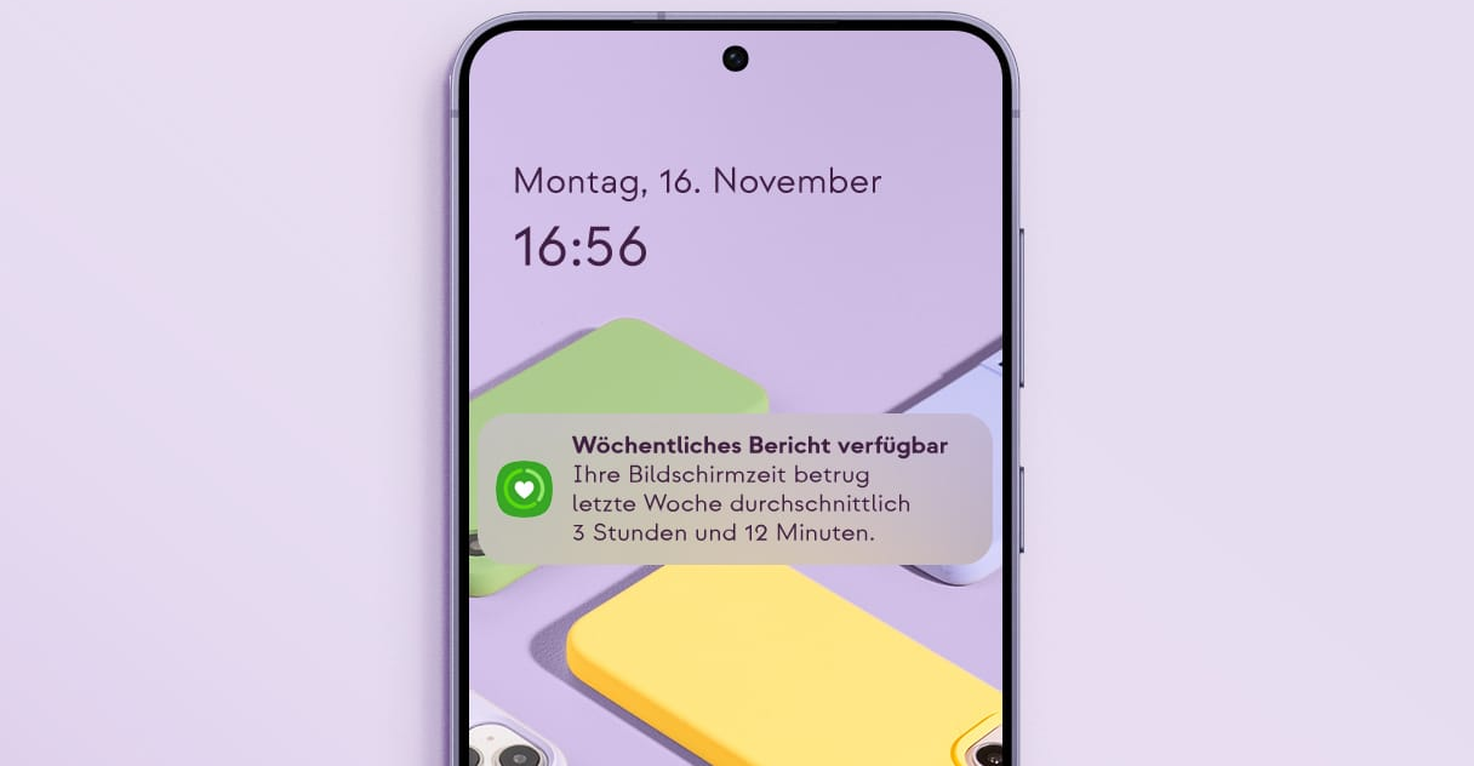 Bildschirmzeit einrichten für Android wie Samsung Handy.