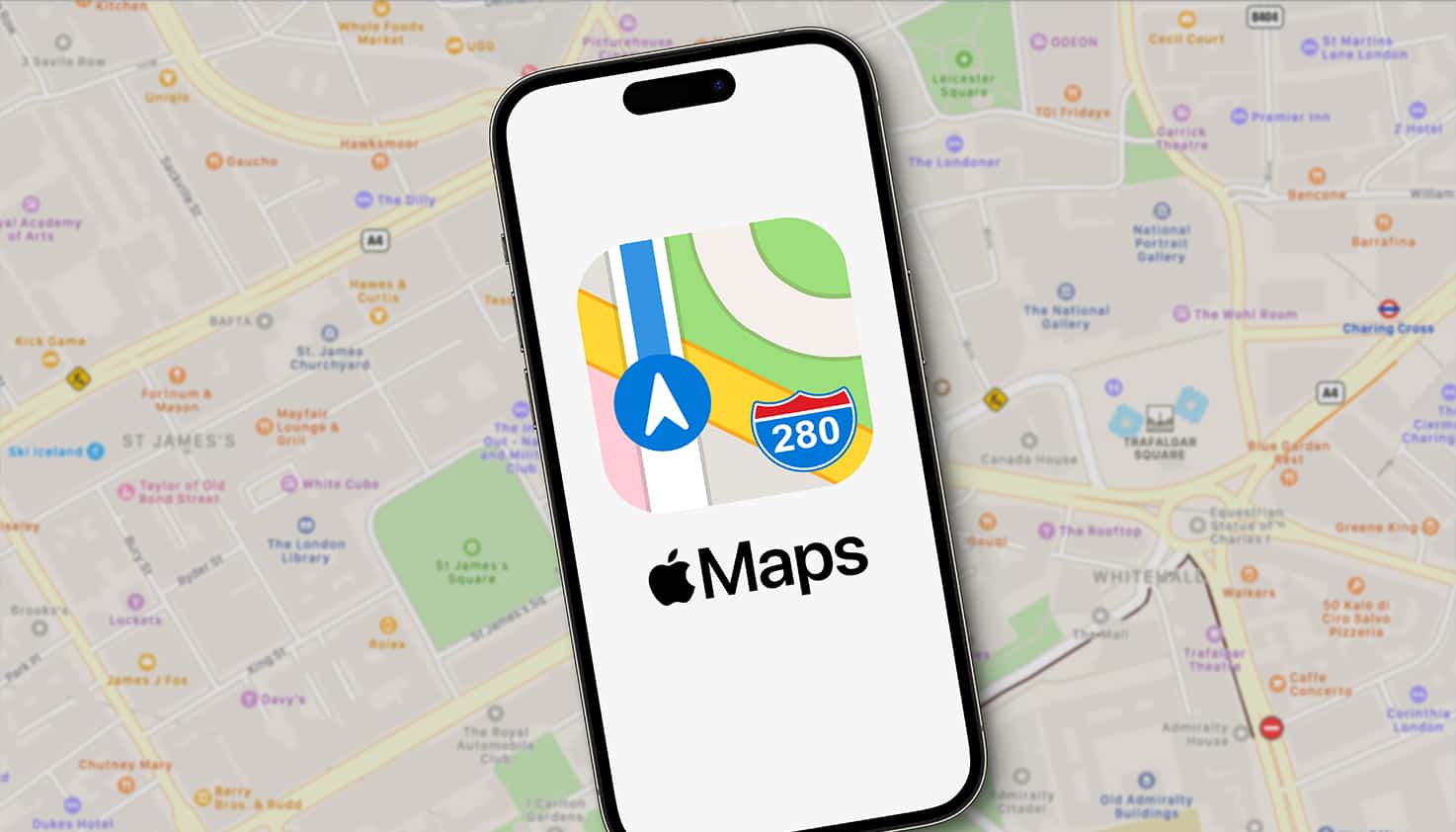 iPhone 16 mit iOS 18, Maps bietet topografische Karten, Wanderwege und Offline-Wanderverfolgung.