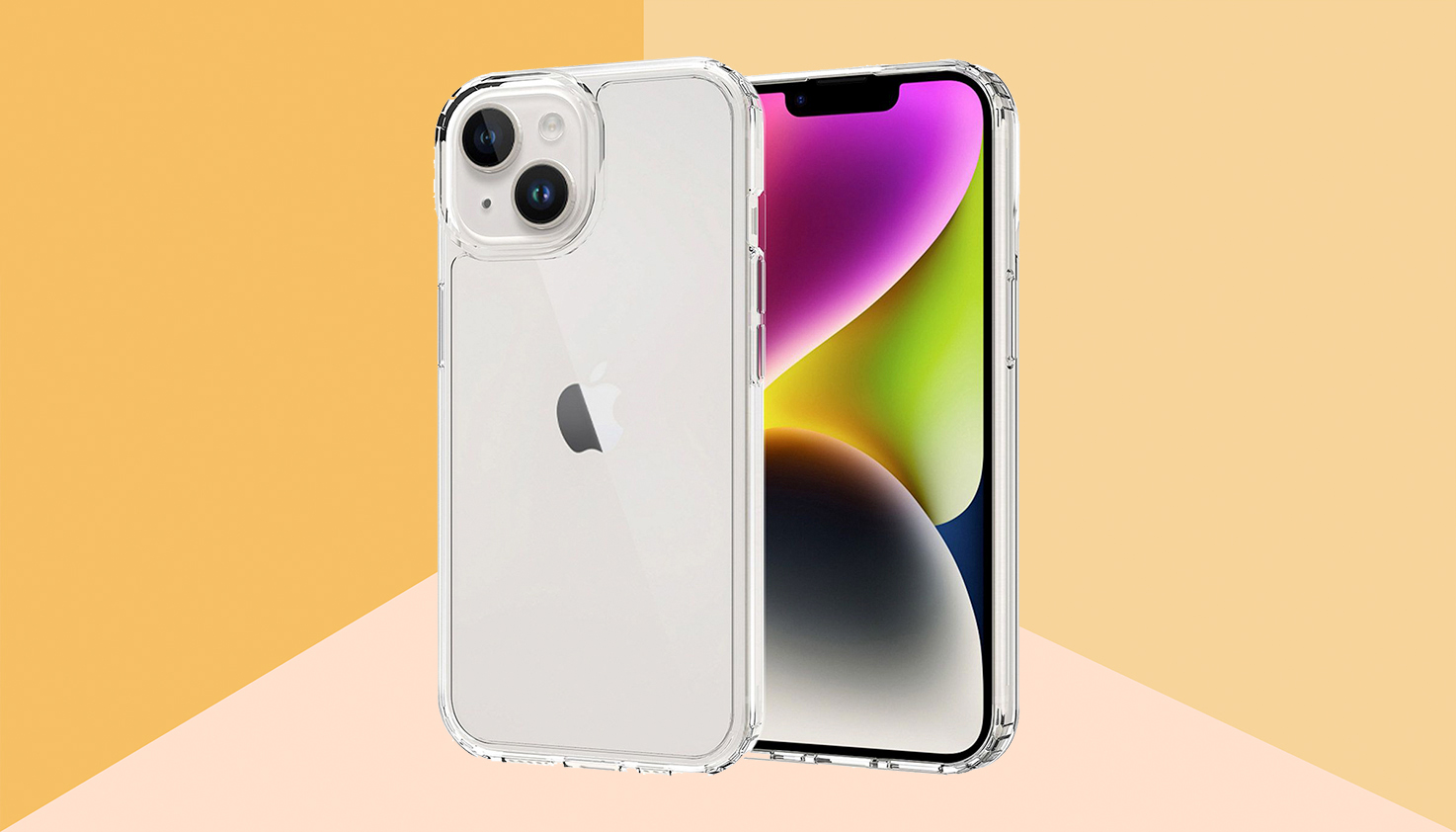 Eine transparente Handyhülle für das iPhone, die Hülle ist eine Backcover.