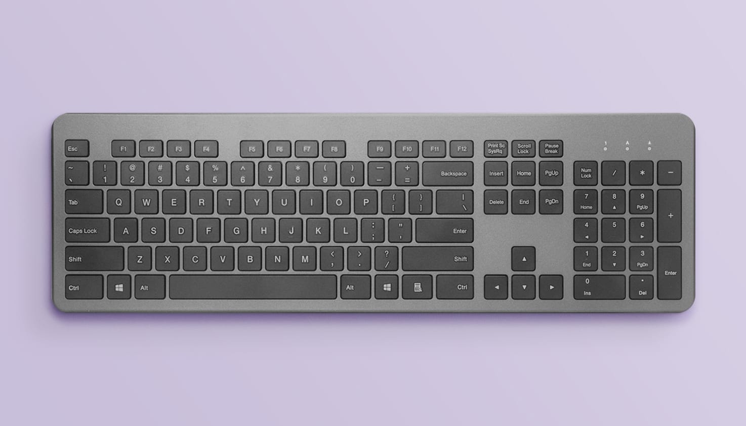 Eine schwarze Tastatur