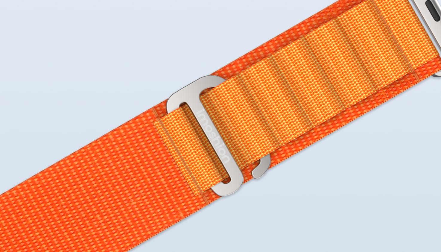 Foto eines Smartwatch-Armbands mit G-Haken-Verschluss.