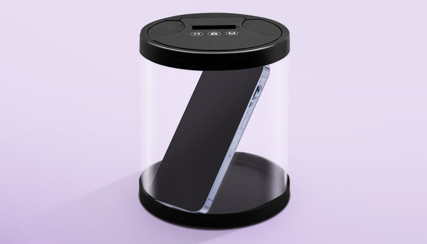 imoshion-Telefonsafe mit Schloss zur Begrenzung der Bildschirmzeit.